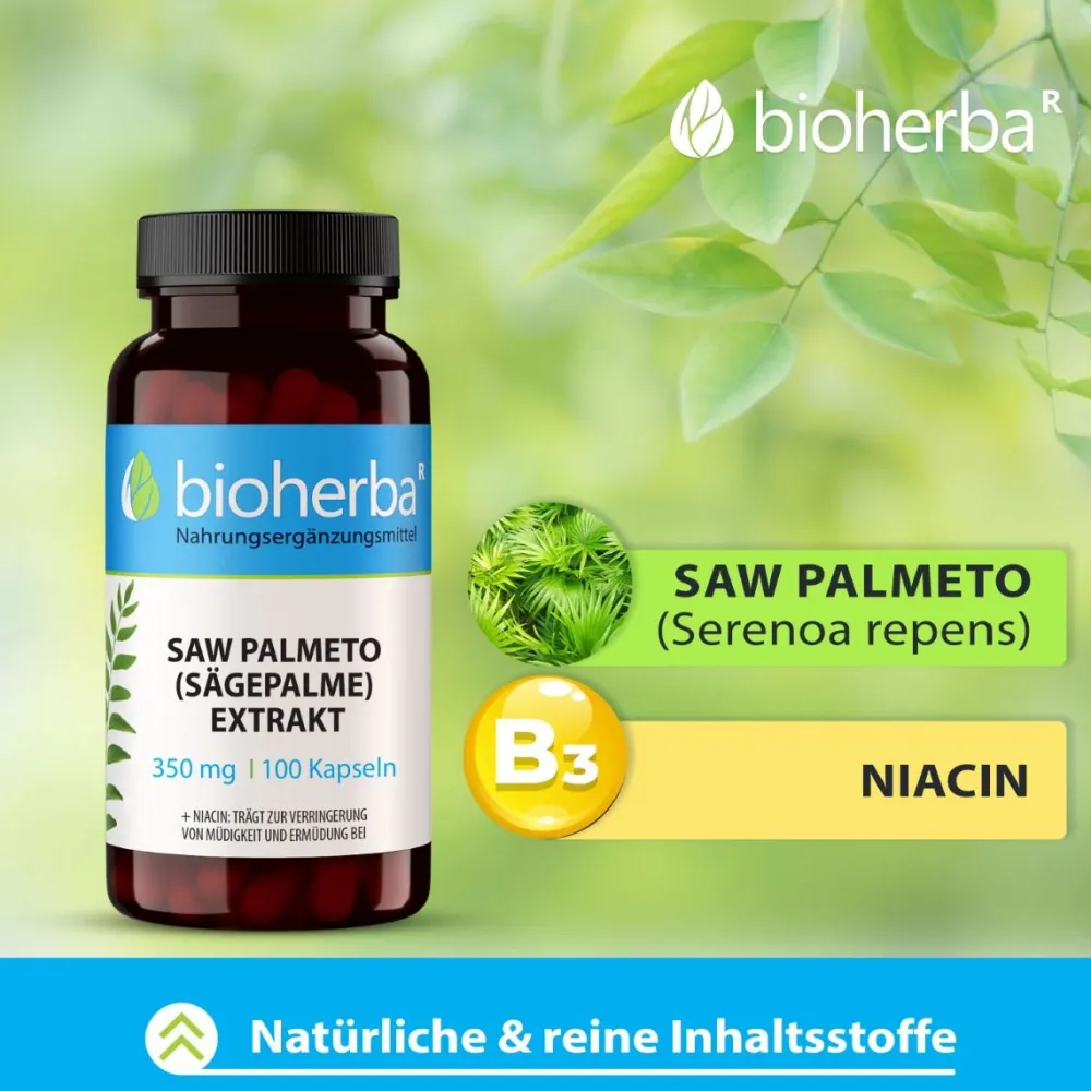 Bioherba Saw Palmeto (Sägepalme) Extrakt Kapseln> Hot