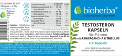 Bioherba Testosteron Kapseln für Männer mit Ashwagandha & Tribulus| Online