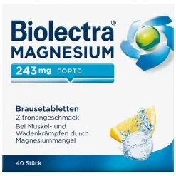 ® Magnesium 243 mg forte Brausetabletten Zitrone>Biolectra Discount