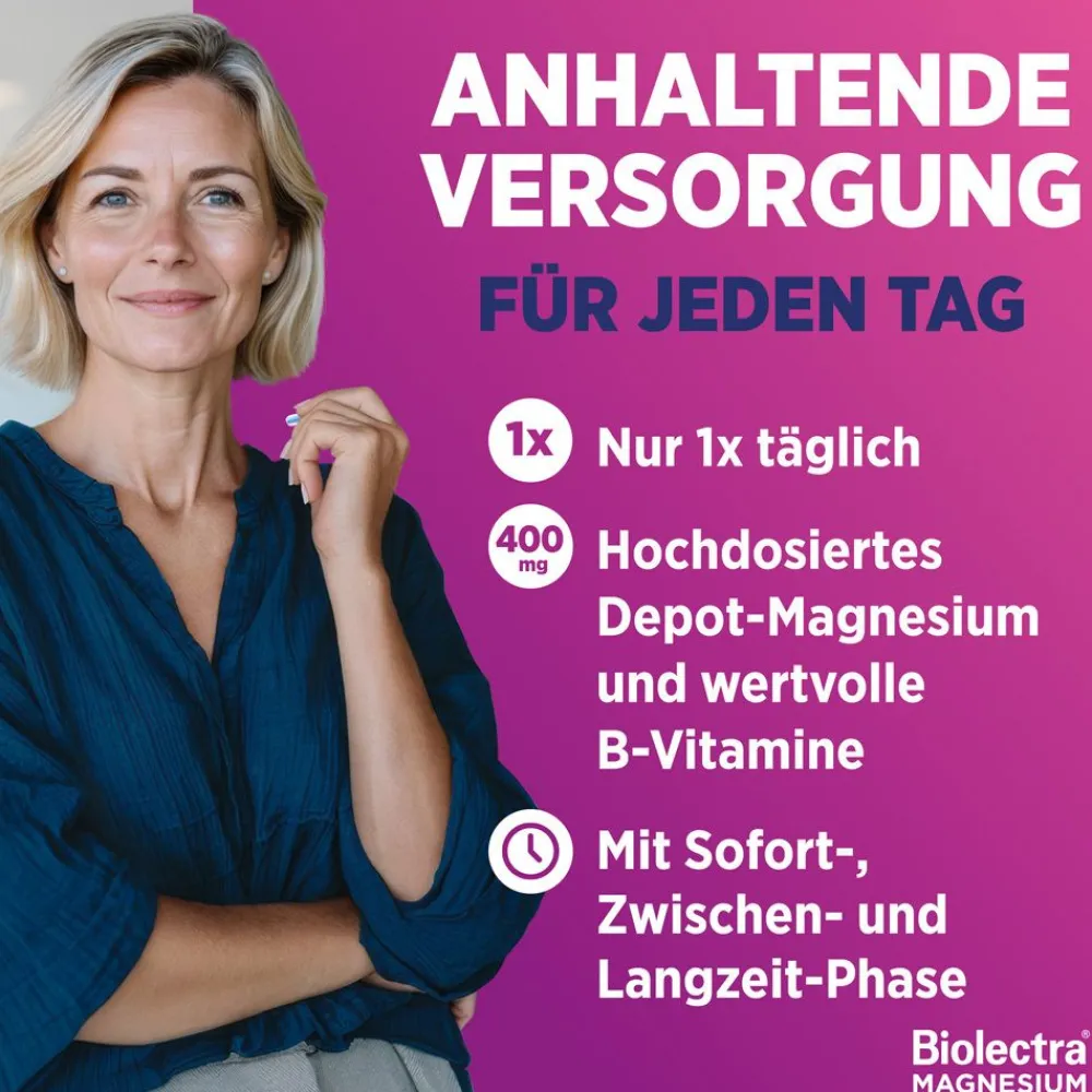 ® Magnesium 400 mg ultra 3-Phasen-Depot|Biolectra Sale