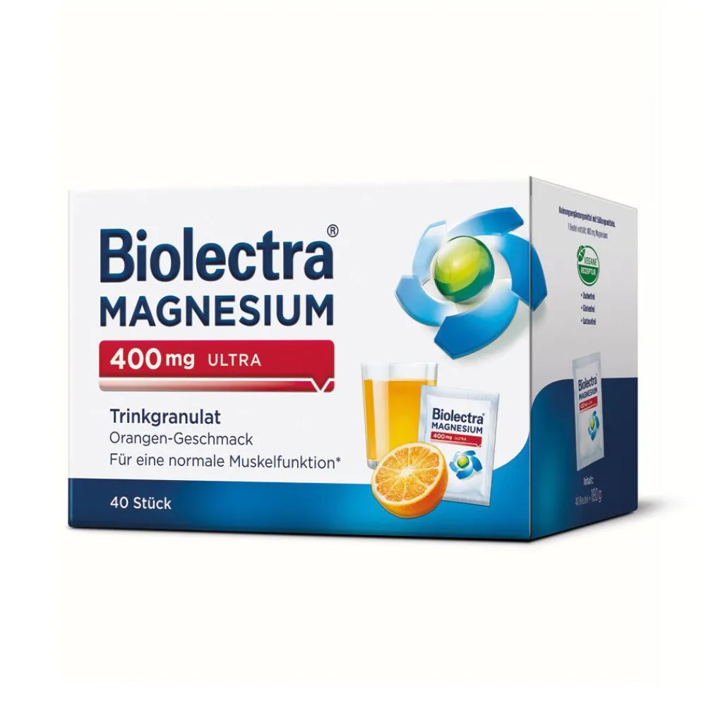 ® Magnesium 400 mg ultra Trinkgranulat Orange>Biolectra Hot