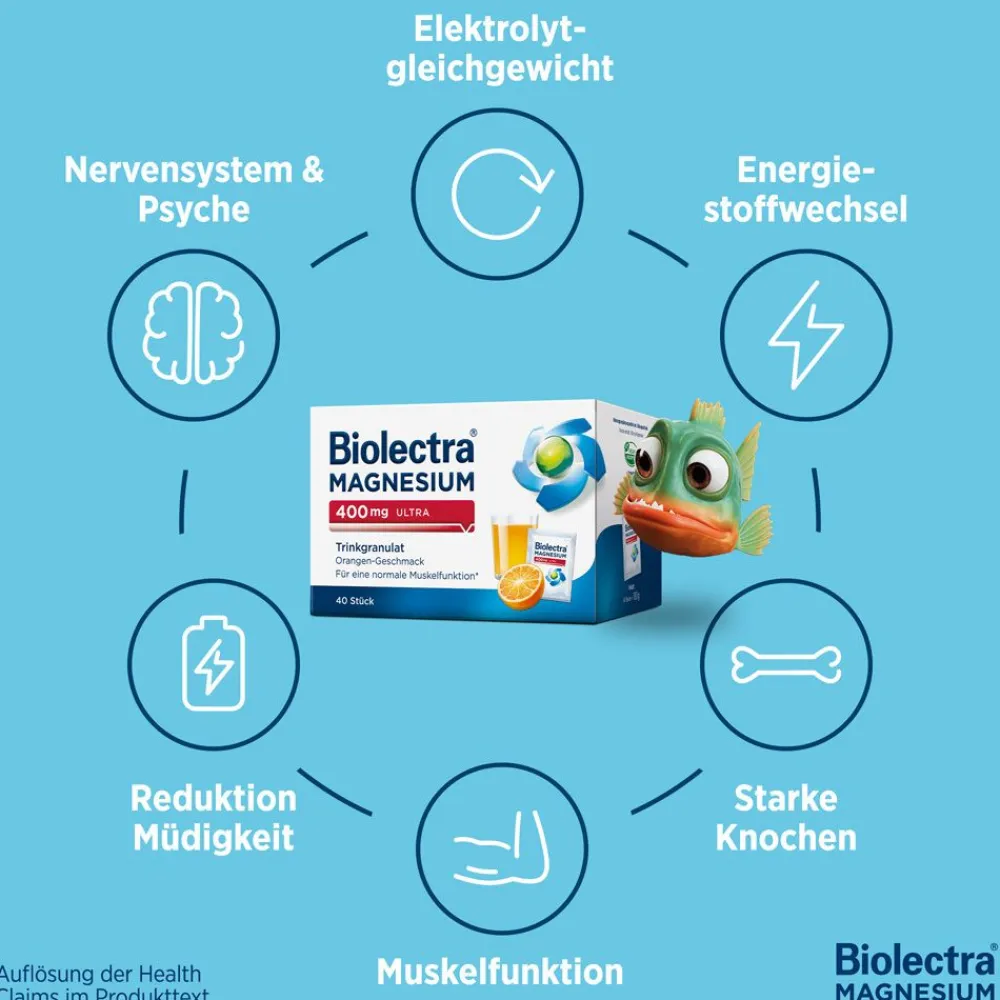 ® Magnesium 400 mg ultra Trinkgranulat Orange>Biolectra Hot