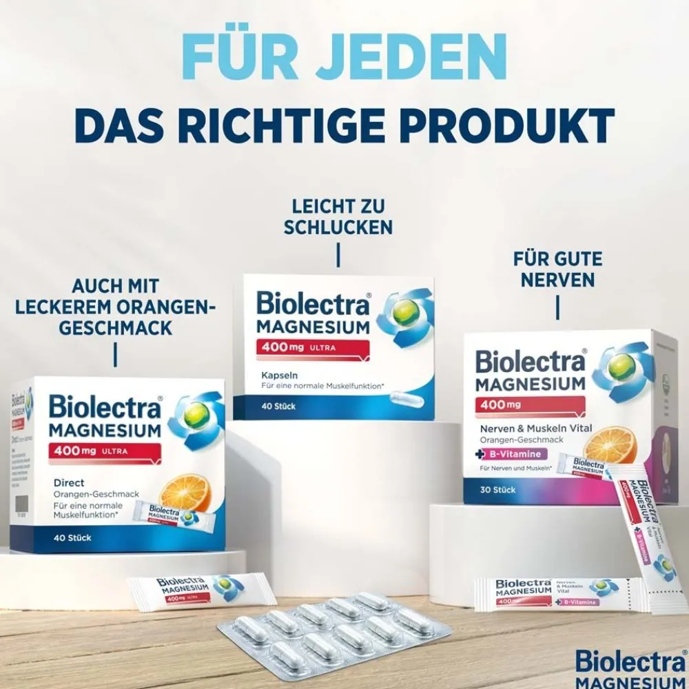 MAGNESIUM 400 mg ultra Direct|Biolectra Best