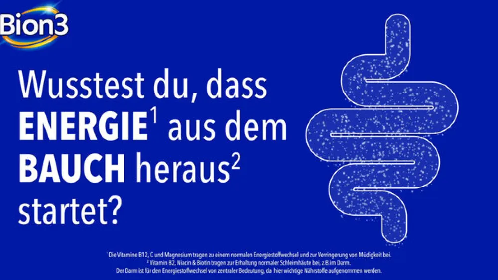 3 Energy¹ 50+ Tabletten, Vitamin B12, Vitamin C, Zink, Eisen & Bakterienkulturen>Bion Best