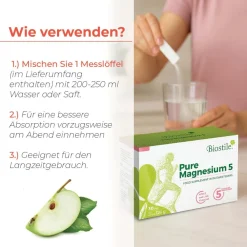 Biostile Pure Magnesium – Pulver mit 5 Magnesiumformen für Muskeln, Energie & Müdigkeit| Best