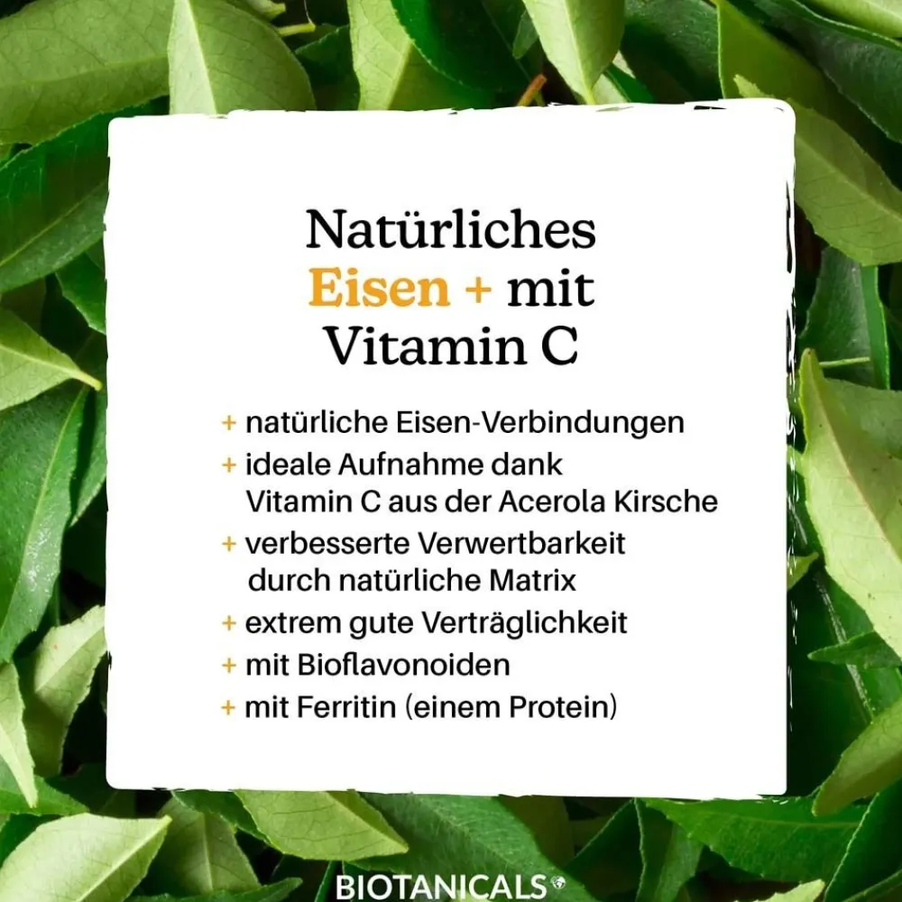 BIOTANICALS EISEN+ Curryblatt & Acerola Kirsche| Hot