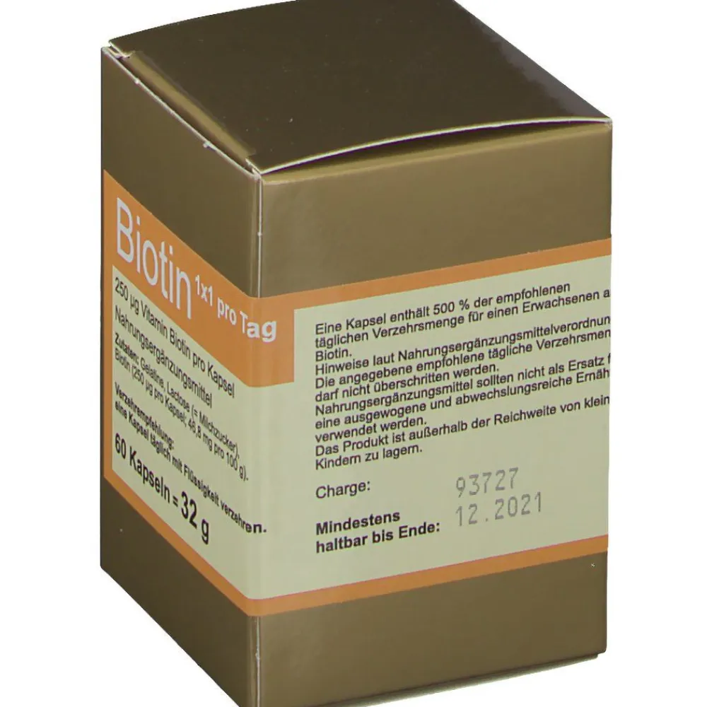 BIOTIN 1 x 1 pro Tag Kapseln| Outlet
