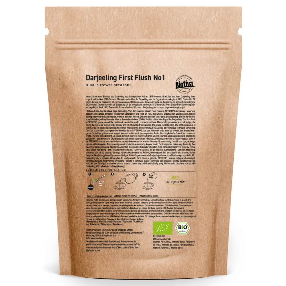 Darjeeling First Flush No.1 SFTGFOP1 Bio|Biotiva Clearance