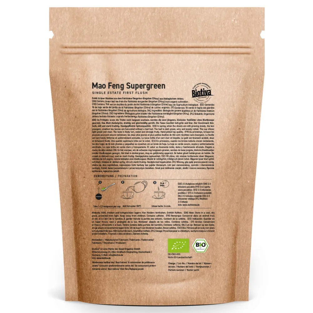 Grüntee First Flush Mao Feng Bio>Biotiva Online