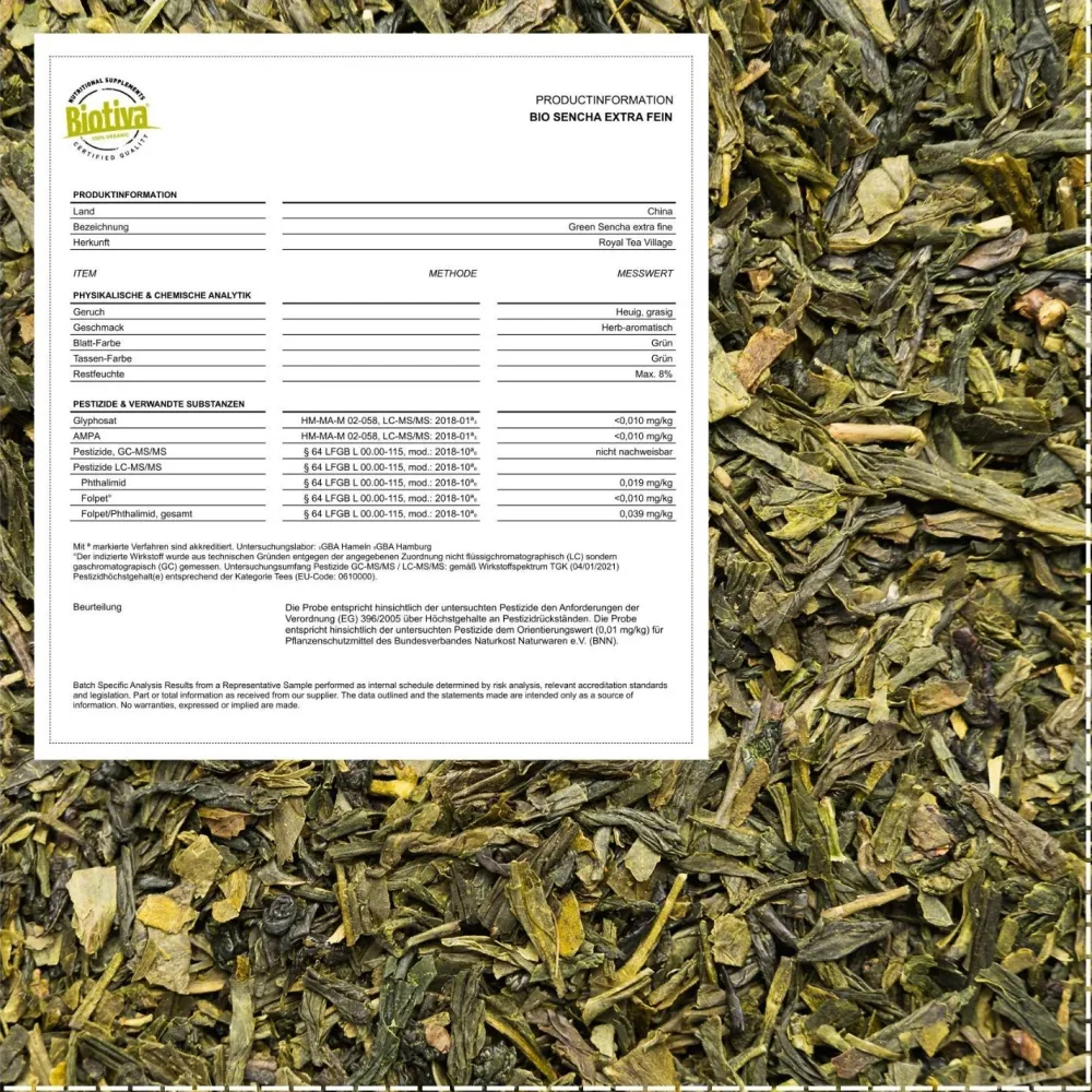 Sencha Grüntee extra fine Bio>Biotiva Hot