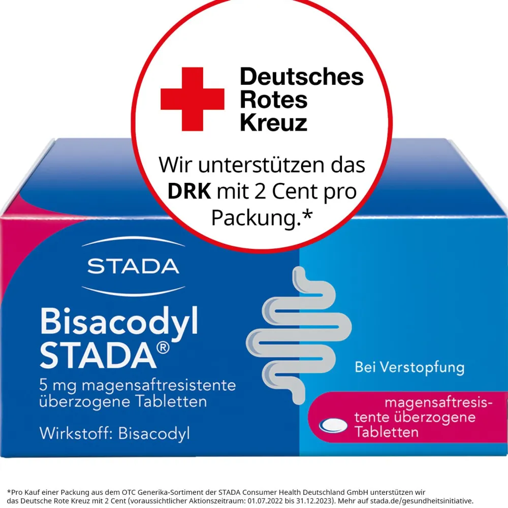 Bisacodyl STADA® 5mg Abführmittel zur Hilfe bei Verstopfung| New