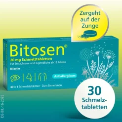 Bitosen® 20 mg Schmelztabletten bei Allergien| New