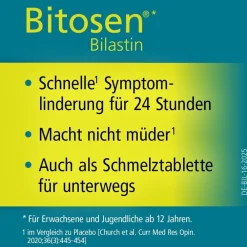 Bitosen® 20 mg Schmelztabletten bei Allergien| New