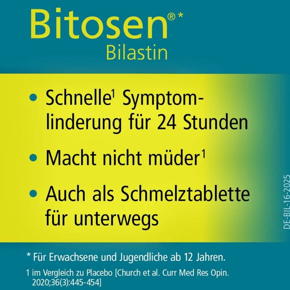 Bitosen® 20 mg Schmelztabletten bei Allergien| New