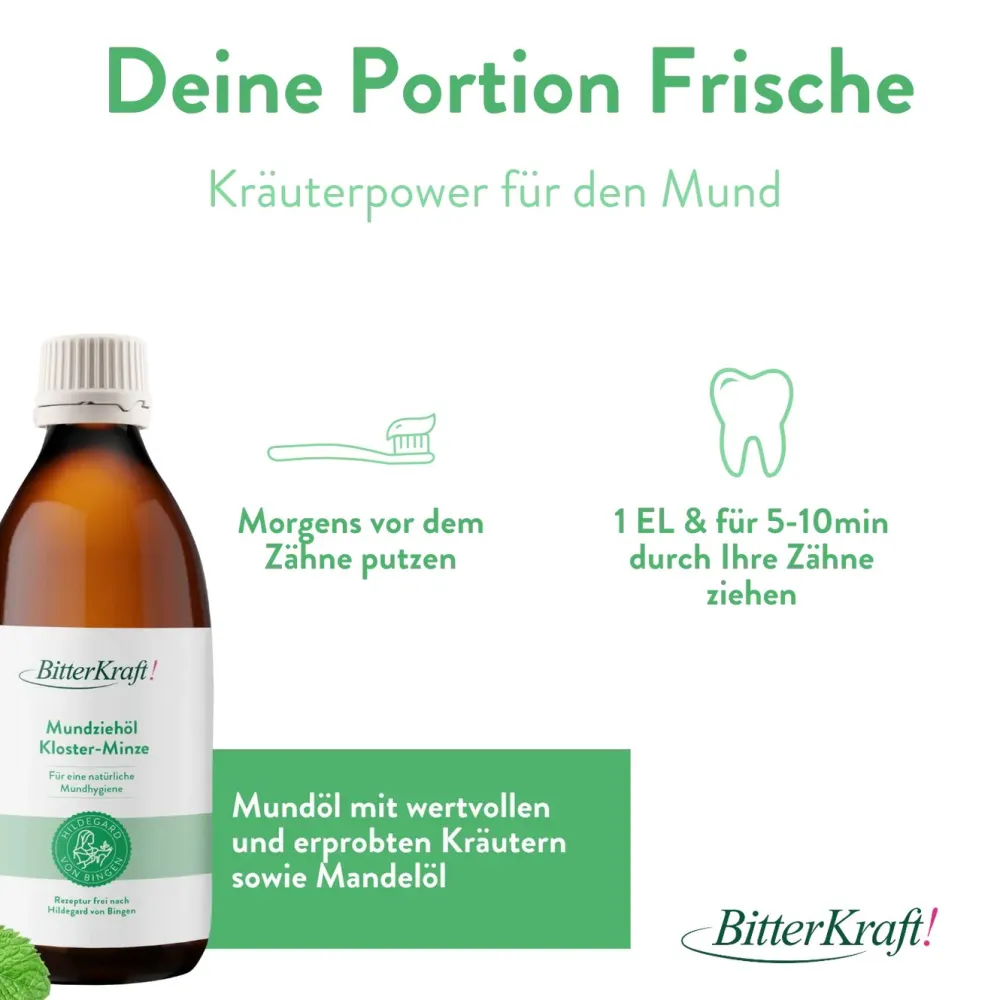 BitterKraft! Mundziehöl Kloster Minze> Outlet