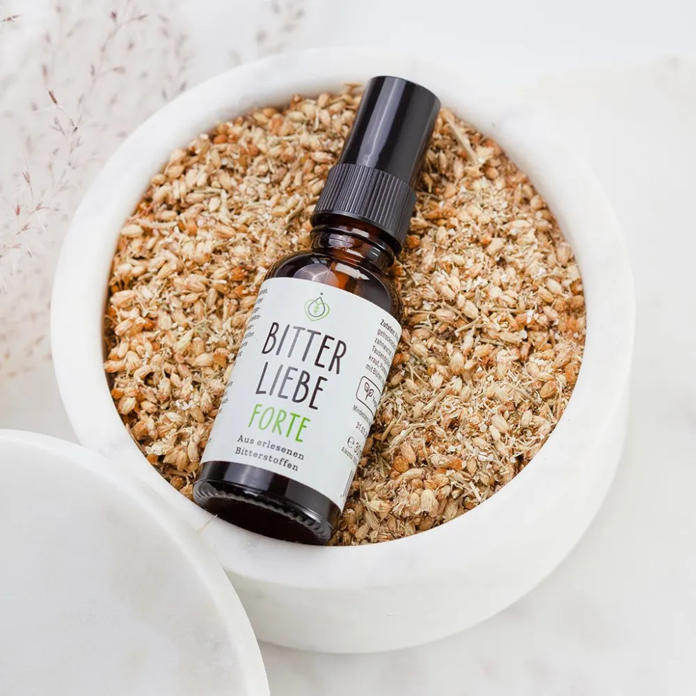 Forte - Bittertropfen als Spray - mit hochwertigen Bitterkräutern & Bitterstoffen>BITTERLIEBE
