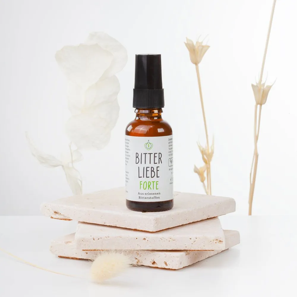 Forte - Bittertropfen als Spray - mit hochwertigen Bitterkräutern & Bitterstoffen>BITTERLIEBE