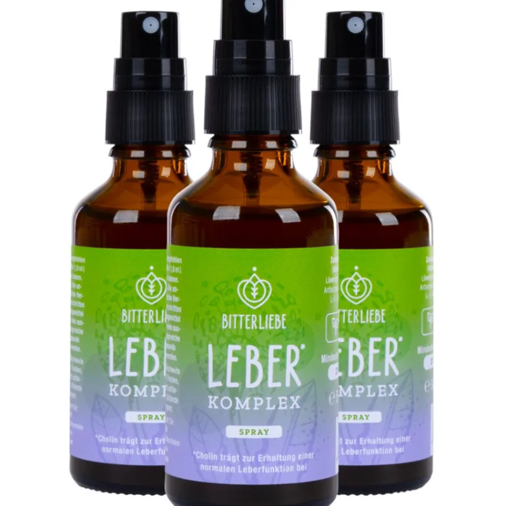 - Leber Spray - natürliche Unterstützung der Leberfunktion mit Cholin und Bitterstoffen|BITTERLIEBE Hot