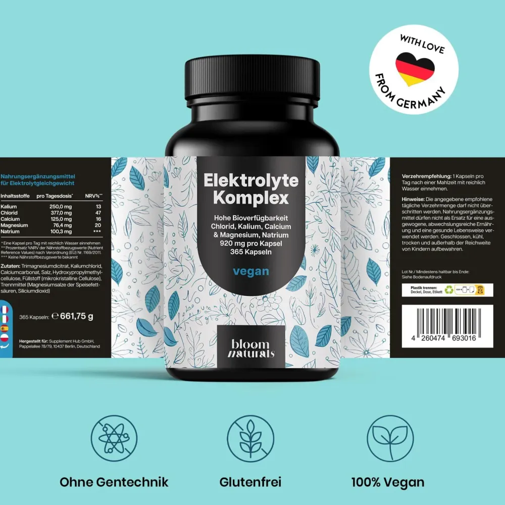 Bloom Naturals Elektrolyte Komplex Kapseln> Online