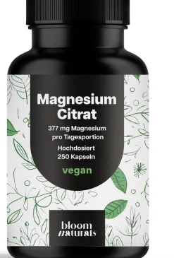 Bloom Naturals Magnesiumcitrat Kapseln|