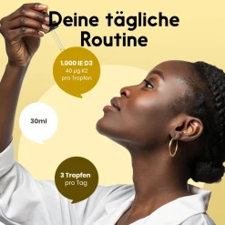Bloom Naturals Vitamin D3 K2 Tropfen 1000 IE| Outlet