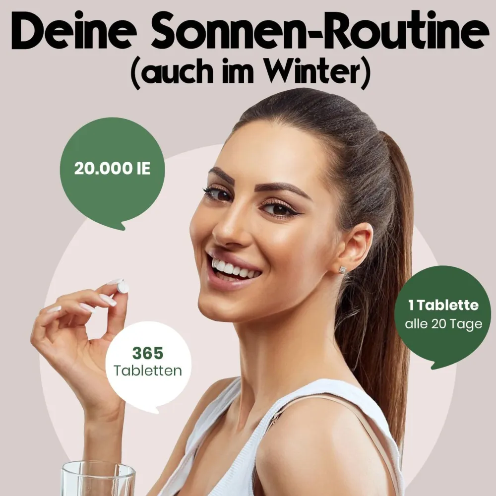 Bloom Naturals Vitamin D3 Tabletten 20000 IE| Discount