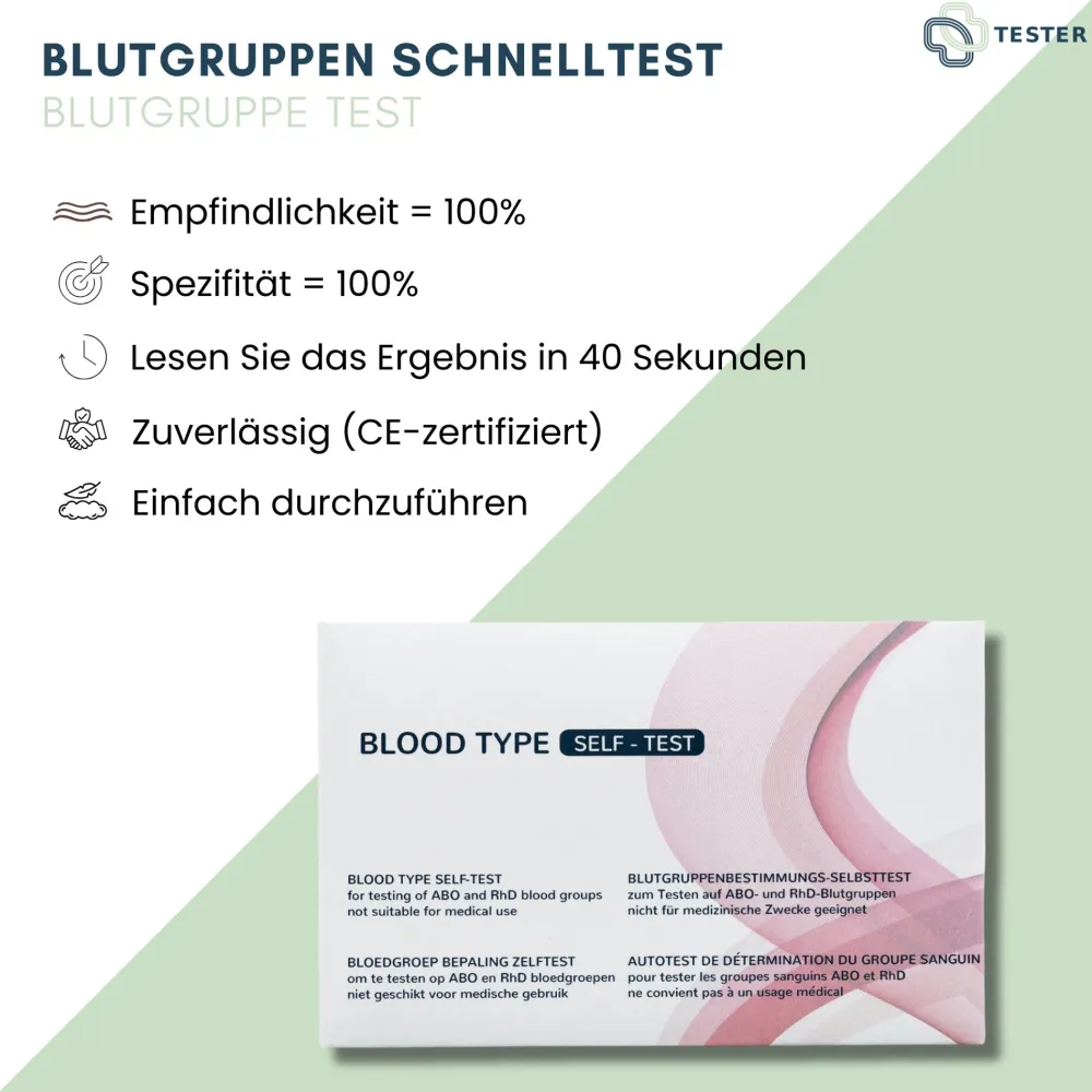 Blutgruppen Schnelltest - Blutgruppe Test - Blutgruppen Bestimmen Schnelltest - The>TESTER
