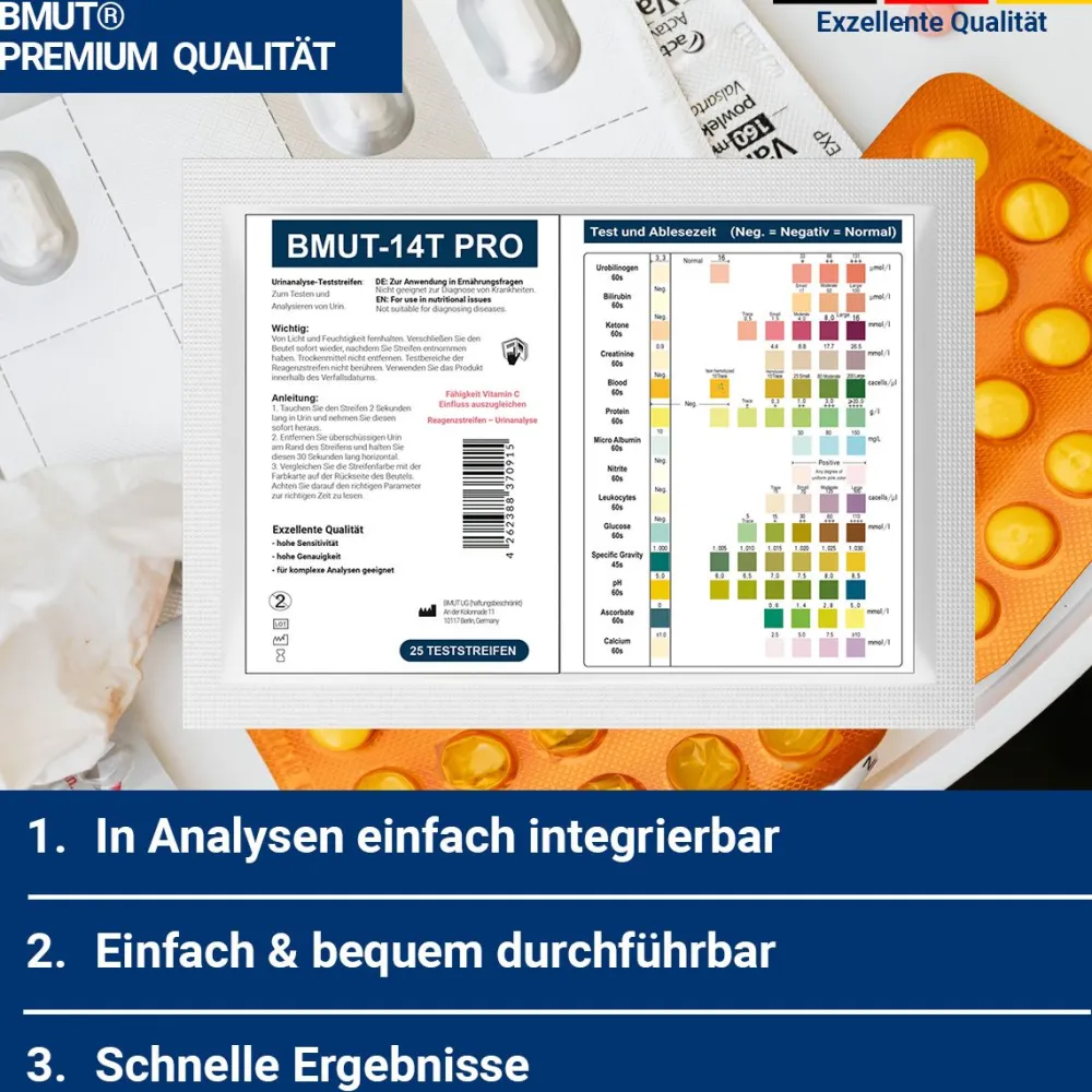 14in1 Gesundheitstest für Urin>BMUT Discount