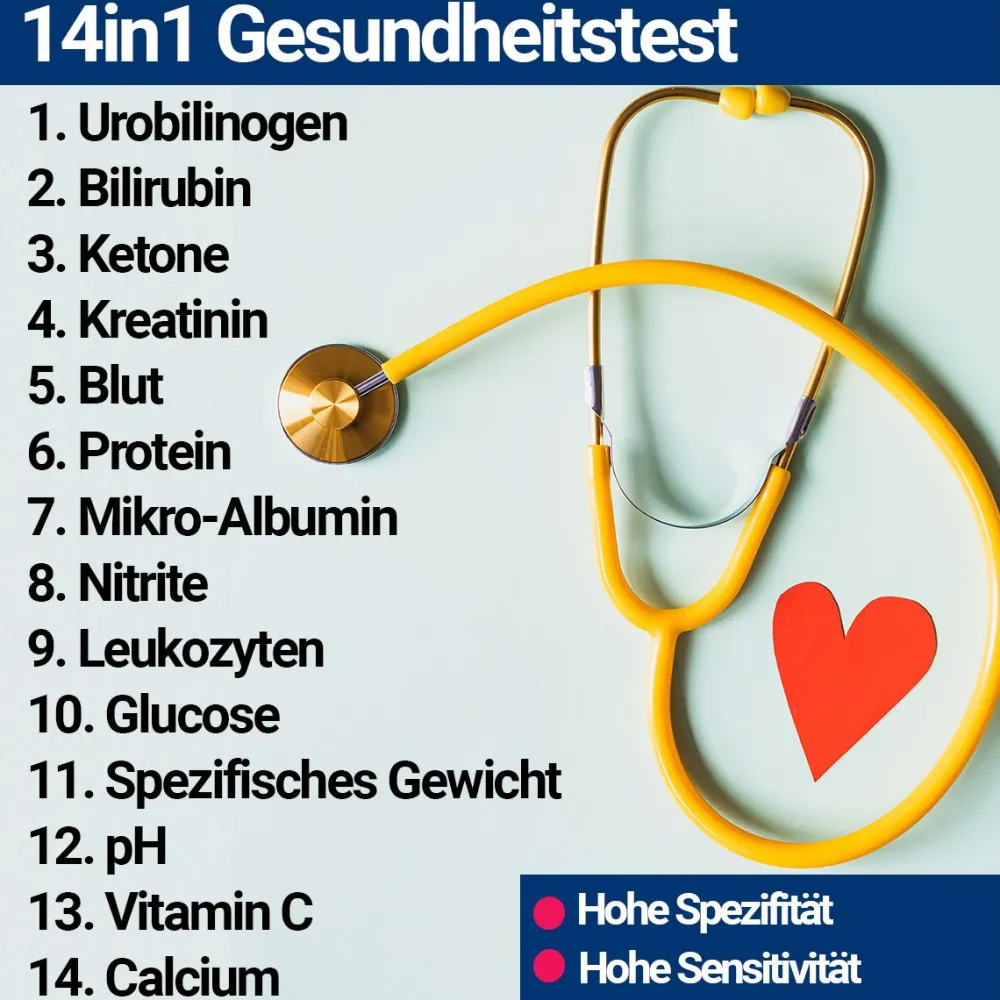 14in1 Gesundheitstest für Urin>BMUT Discount