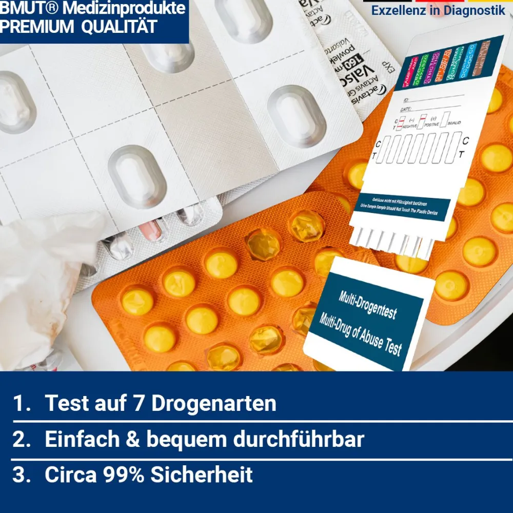 7in1 Multi Drogenschnelltest|BMUT Clearance