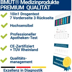 10in1 Multi Drogentest Urintest – 10 Drogenarten>BMUT