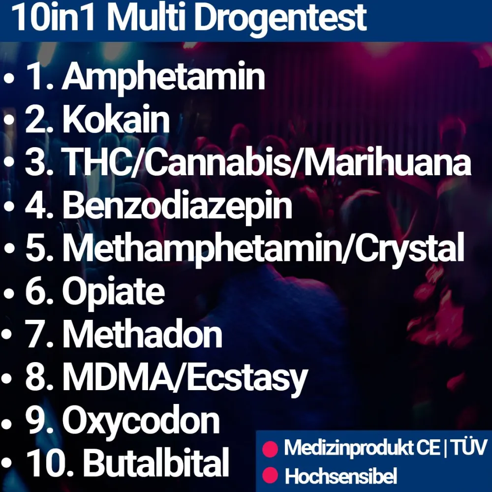 10in1 Multi Drogentest Urintest – 10 Drogenarten>BMUT