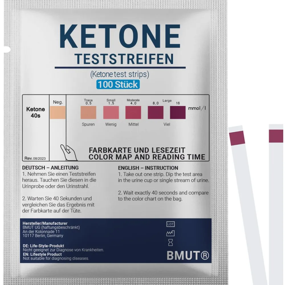 Ketone Teststreifen für Urin bei ketogener Diät>BMUT Online