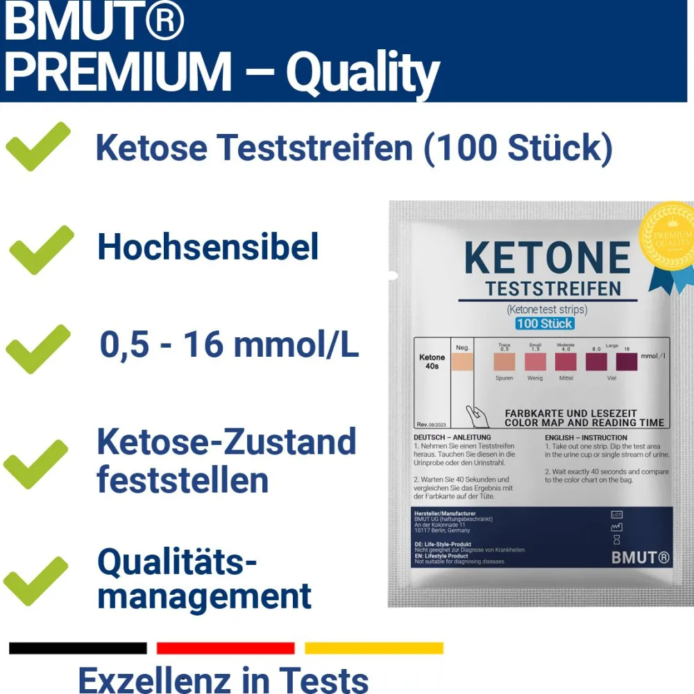 Ketone Teststreifen für Urin bei ketogener Diät>BMUT Online