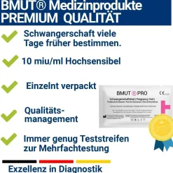 Kombi 50 Ovulationstest Streifen (25miu) + 20x Schwangerschaftstest (10miu)><noscript><img width=