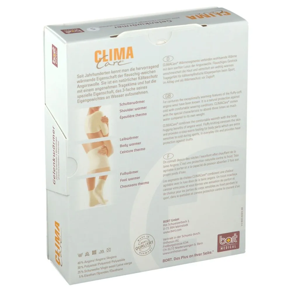 CLIMACare® Gelenkwärmer Gr. S weiß>Bort Clearance