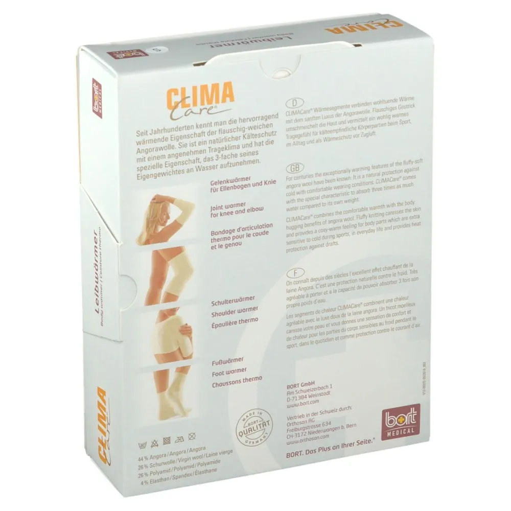 CLIMACare® Leibwärmer Gr. S weiß>Bort Hot