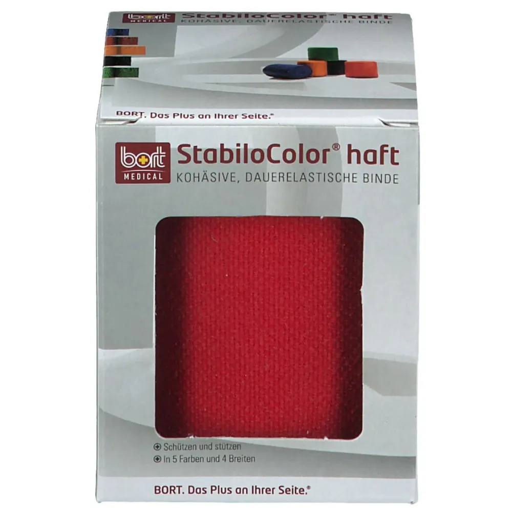 StabiloColor® haft Binde 8 cm rot|Bort Best