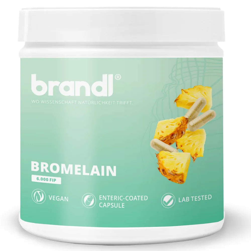 ® Bromelain hochdosiert | Enzyme aus der Ananas mit 6.000 F.I.P. | Premium Kapseln|brandl Sale
