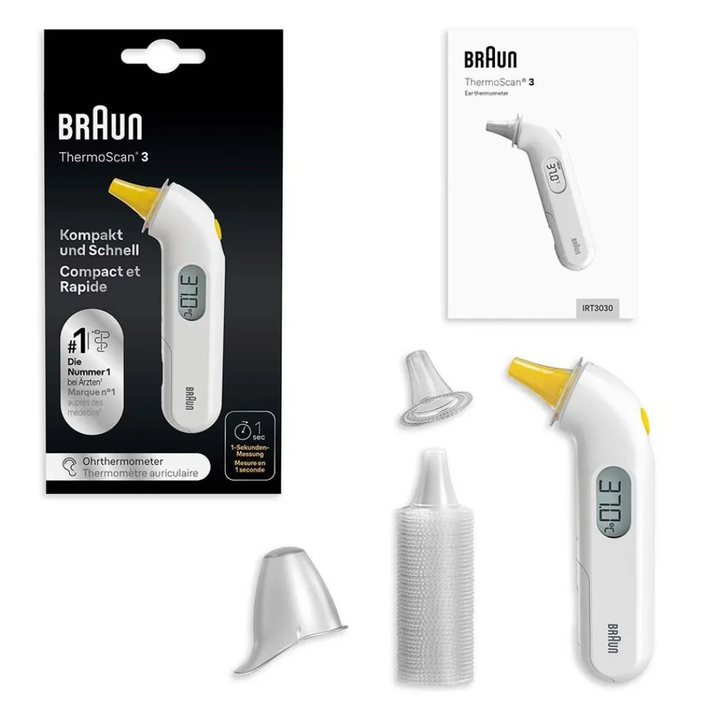 ThermoScan® 3 Ohr-Kompaktthermometer|BRAUN Online