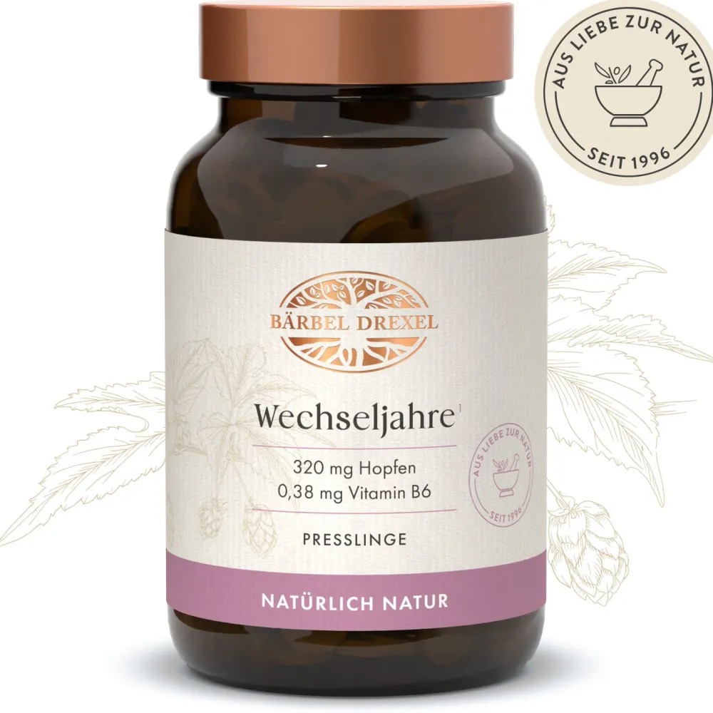 Bärbel Drexel Wechseljahre mit Hopfen und Vitamin B6 Presslinge>BÄRBEL DREXEL Hot