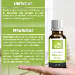 Brennnessel Öl | 100% natürlich | Starkes Haar | gesunde Kopfhaut | entzündungshemmend| Hot