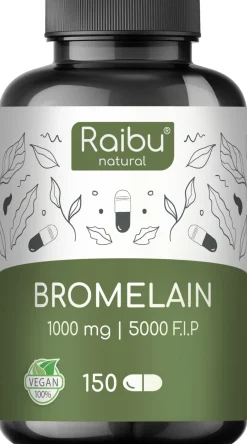 Bromelain Kapseln Hochdosiert 500 mg, 150 Kapseln -|Raibu Outlet