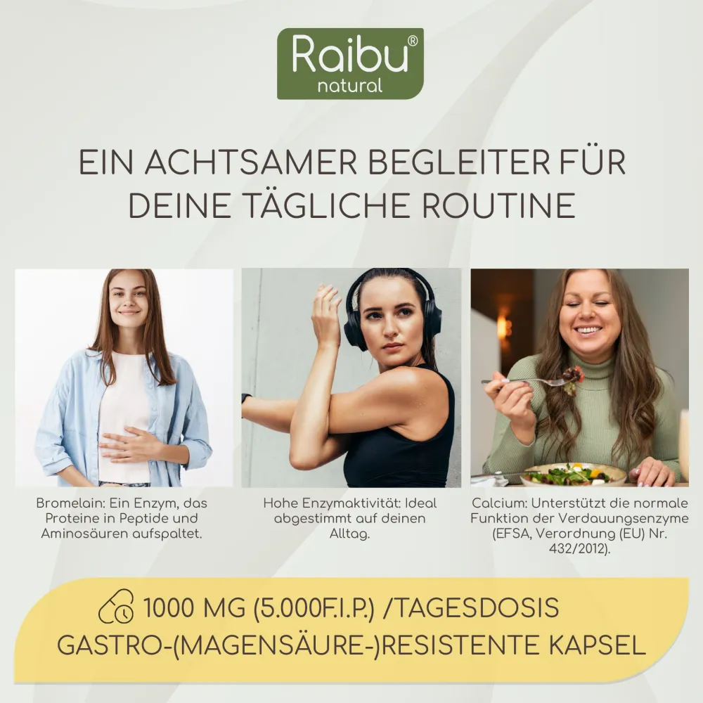 Bromelain Kapseln Hochdosiert 500 mg, 150 Kapseln -|Raibu Outlet