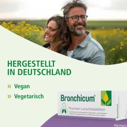 Thymian Lutschtabletten - Schleimlösung bei Erkältungshusten und akuter Bronchitis|Bronchicum