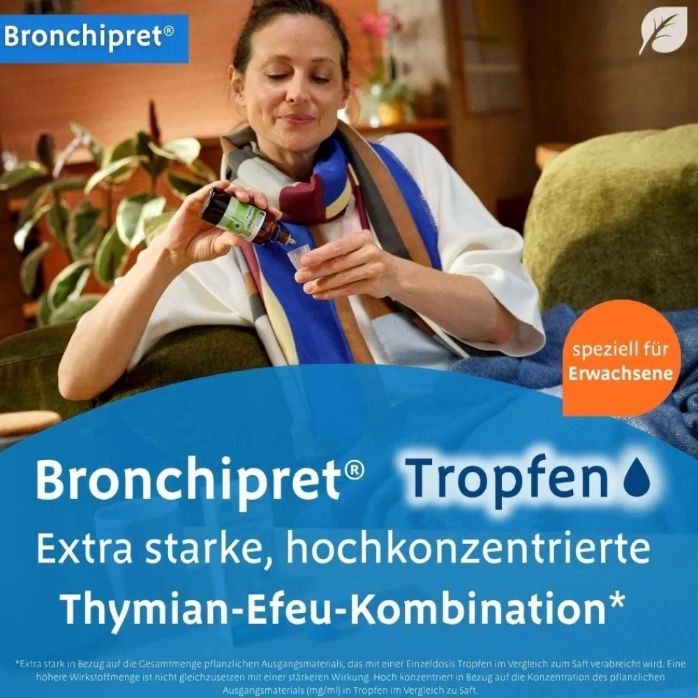 ® Tropfen – stark gegen Husten und akute Bronchitis>Bronchipret Hot