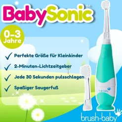 Brush Baby BabySonic Elektrische Zahnbürste für Kleinkinder und Kleinkinder im Alter von 0-3 Jahren| Hot