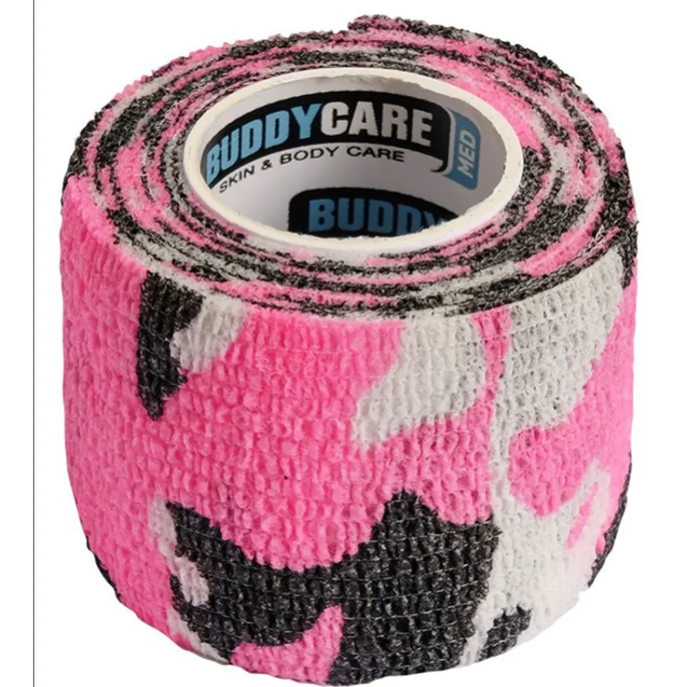 BUDDYCARE® MED Pflasterbandagen CAMOUFLAGE PINK 5 cm x 4,5m Latexfrei> Online