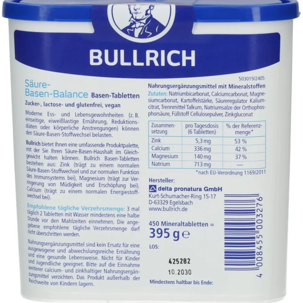 Säure-Basen-Balance Tabletten|Bullrich Online