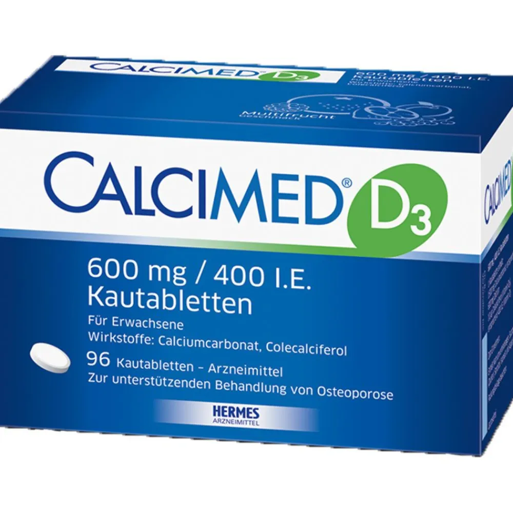 CALCIMED® D3 600 mg/400 I.E. Kautabletten| Discount